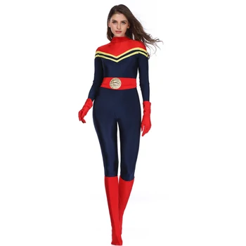 

Movie Captain Marvel Jumpsuits Leotard Straitjacket Anime Cosplay Wonder Woman Costume Halloween Costumes Marvel Comics