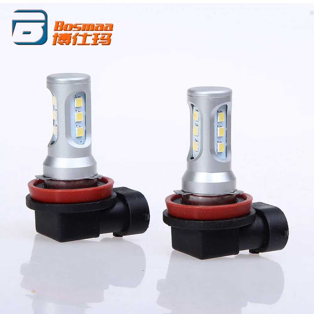 Пара светодиодные противотуманные фары Bosmaa Canbus H8/H9/H11/H16(JP) 9005/HB3 9006/HB4 H16/5202 PY24W с