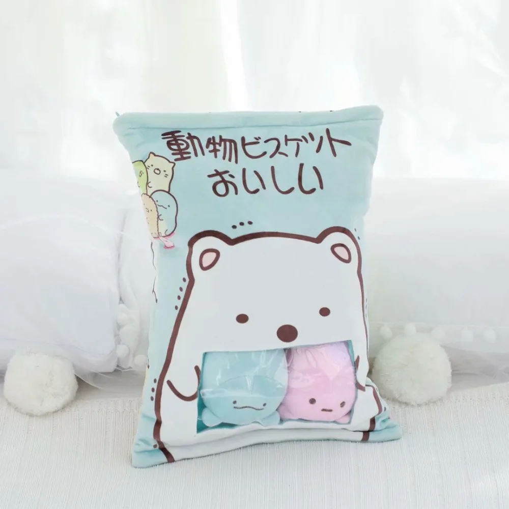 Мягкая плюшевая подушка sumikko gurashi 4 шт. полярный медведь японская анимация угол