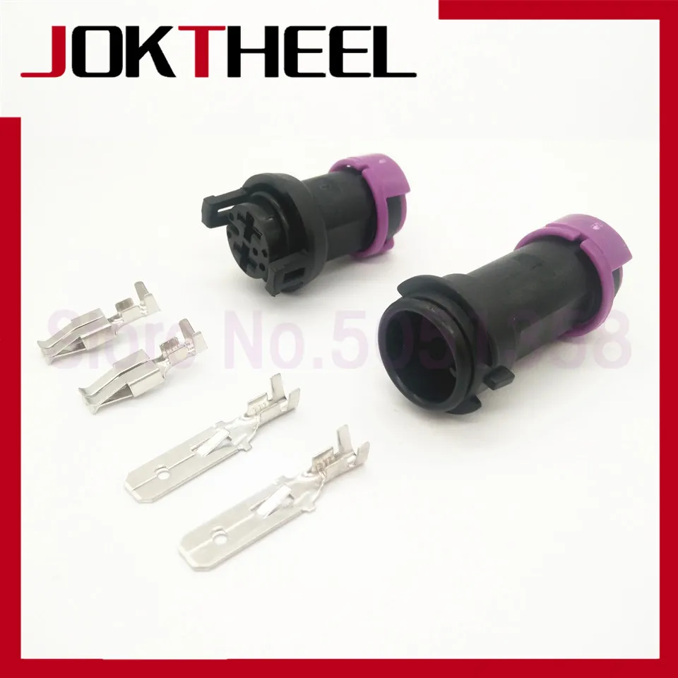 

1-20 set TE 2 pin male female circular waterproof fog lamp plug Connector for Toyota Mazda Rx7 813972926 813972923