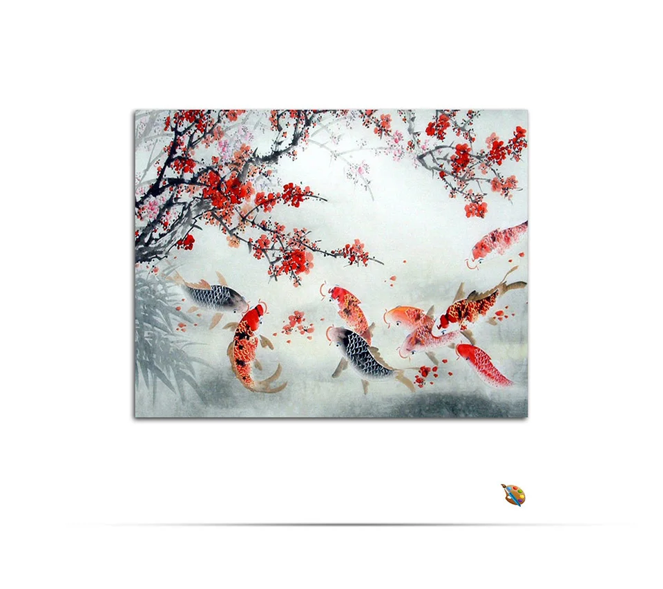 LKAZLL Nouvelle Peinture par num/éros pour Adultes Japonais Geisha Fleur de p/êche Fille Bricolage Peinture num/érique par num/éros Kits sur Toile 40x50 cm