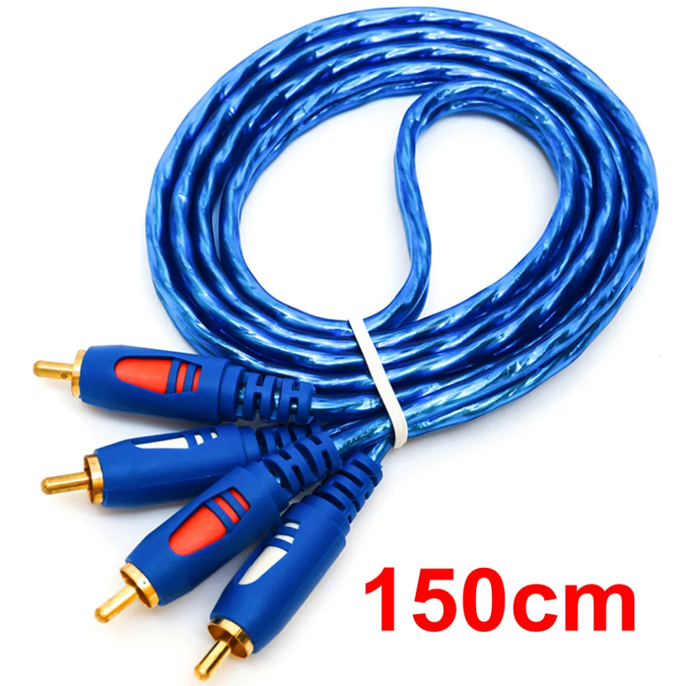 

JINCHI 2RCA Audio Cable 1.5/3/5M Oxidation Resistant Design 2RCA Male To 2RCA Male Cable For DVD Digital Player TV Box