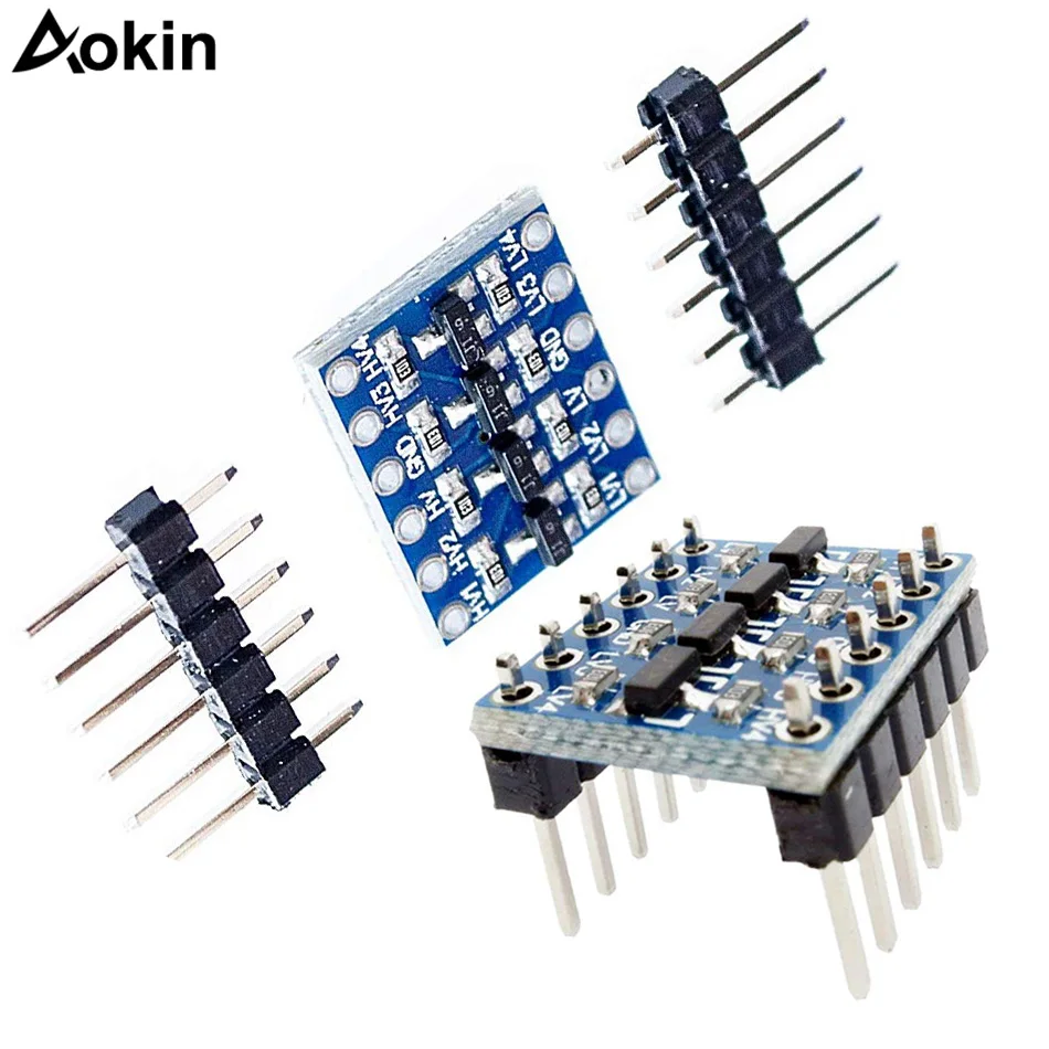 10 шт 4 Каналы IIC I2C логический уровень конвертер Bi-Directional 3,3 V к 5 V переключения для Arduino