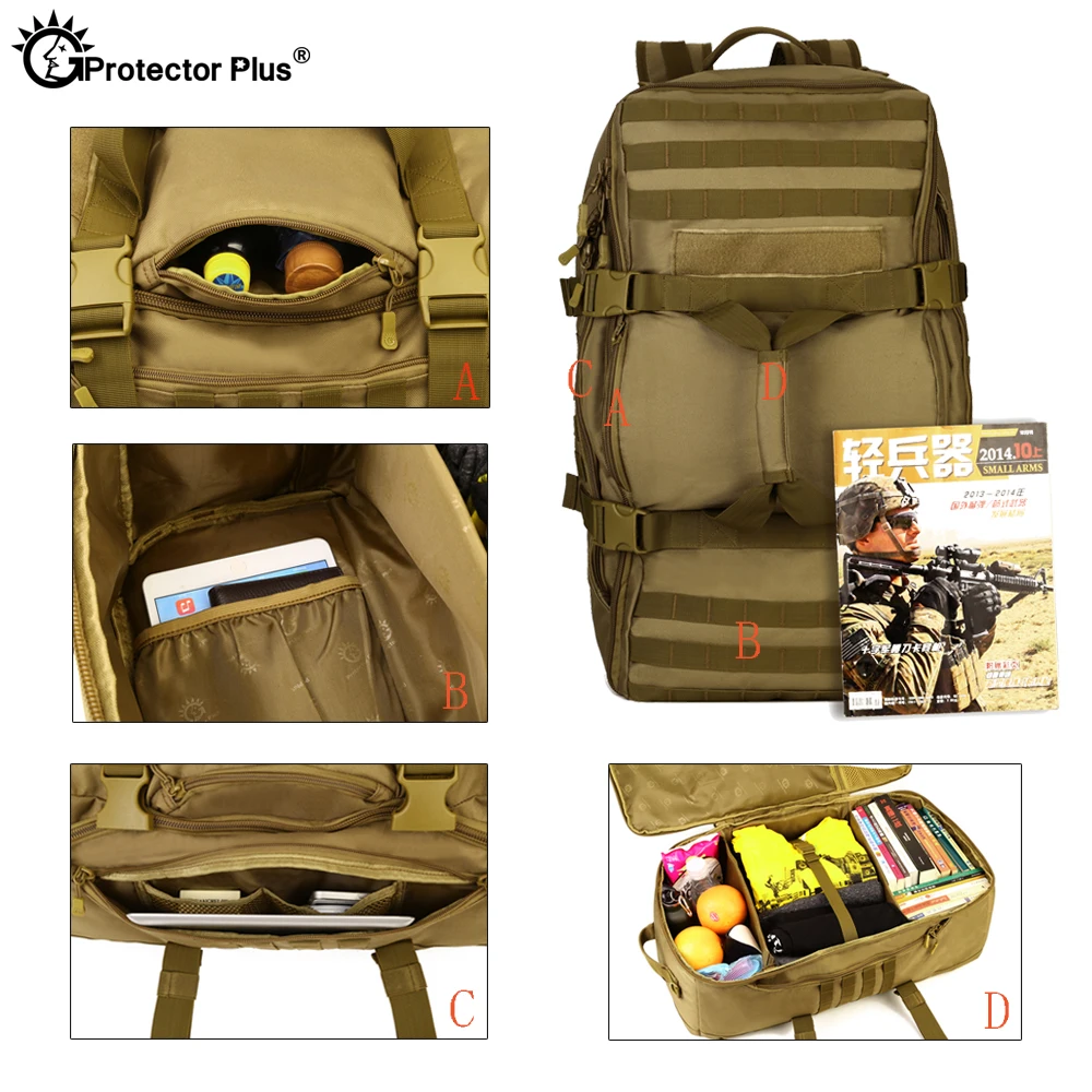 Военный Рюкзак PROTECTOR PLUS MOLLE Outdodr тактическая сумка двойного назначения большой