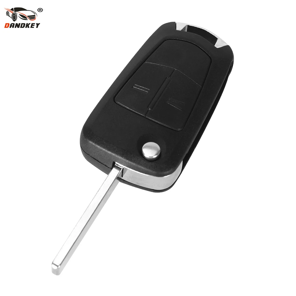 DANDKEY 10pcs/lot Flip Remote Folding Car Key Fob Case for Opel Vauxhall Corsa Uncut Shell Cover No Chip 2 Buttons | Автомобили и