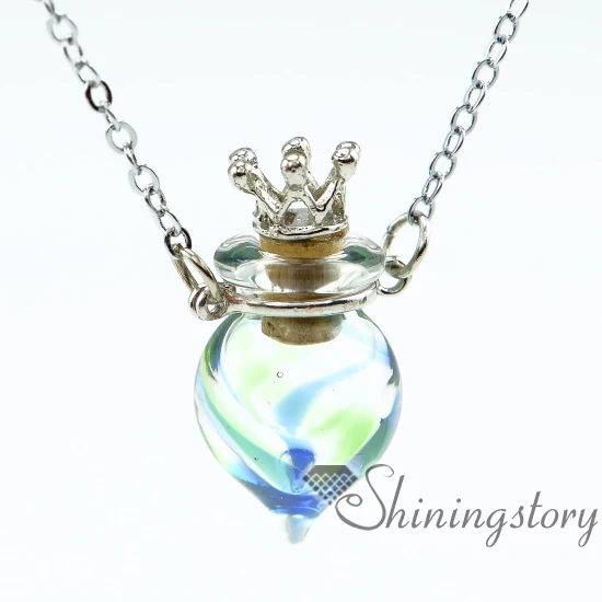 round perfume sample vials scent necklace aromatherapy jewelry