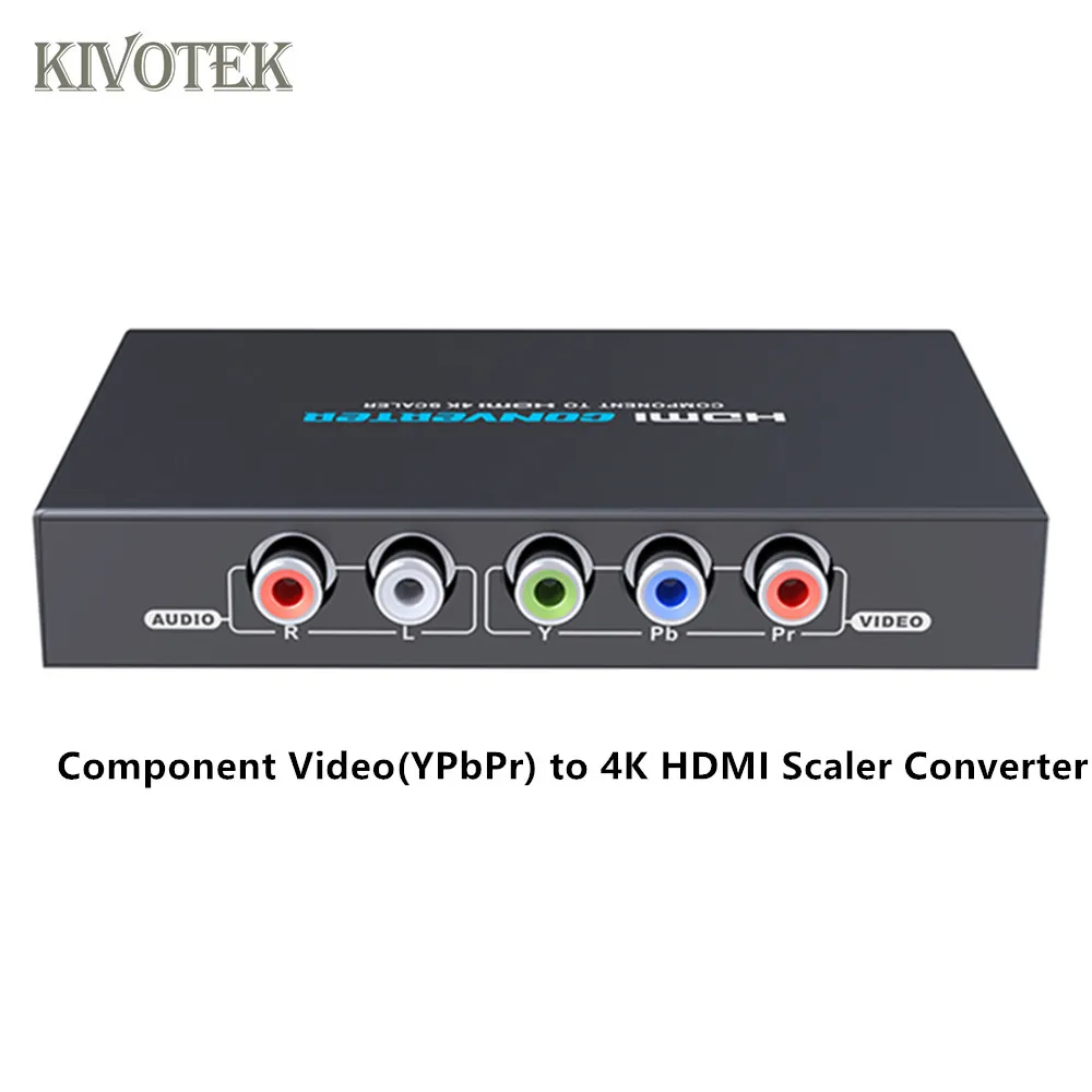 KIVOTEK Компонентный видео (YPbPr) к 4K HDMI скалер конвертер поддерживает высокий hdmi