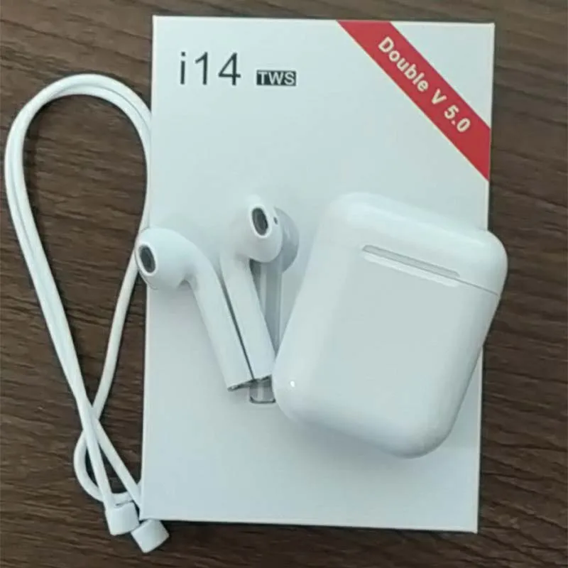 

Original I14 TWS Mini 1: 1 air Touch control Wireless Bluetooth 5.0 headset pk i10 i12 i20 tws for IOS Smart Phone