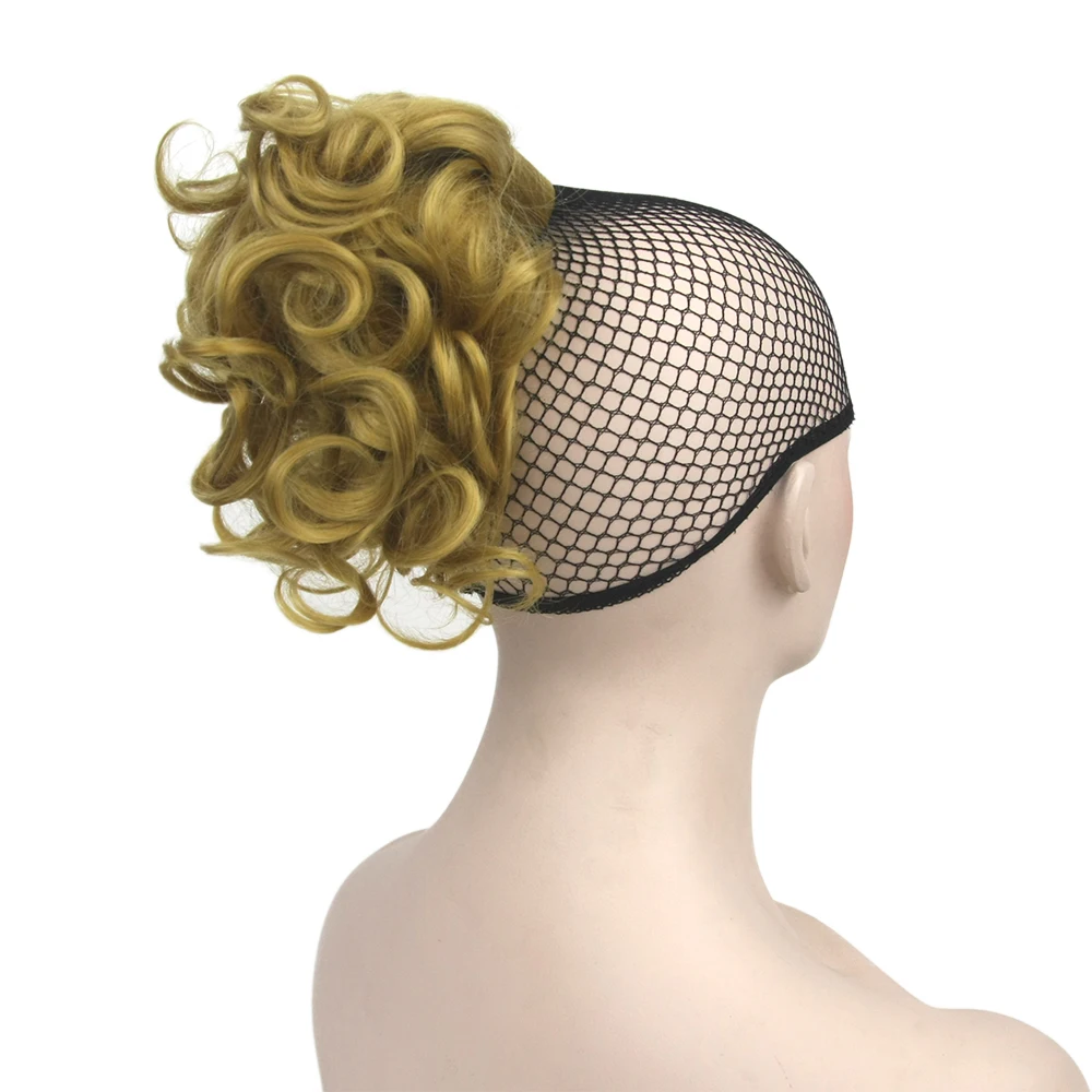 

Soowee 11 Colors High Temperature Fiber Synthetic Hair Curly Ponytails with Hair Band Little Pony Tail Hair Extensions