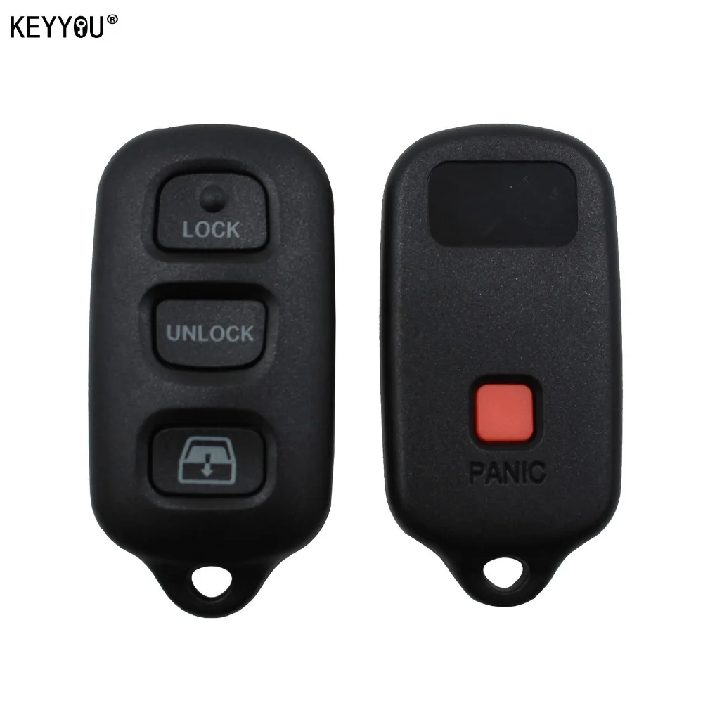 

KEYYOU 4 Buttons Remote Key Fob for Toyota 4Runner 1999-2002 For HYQ1512Y