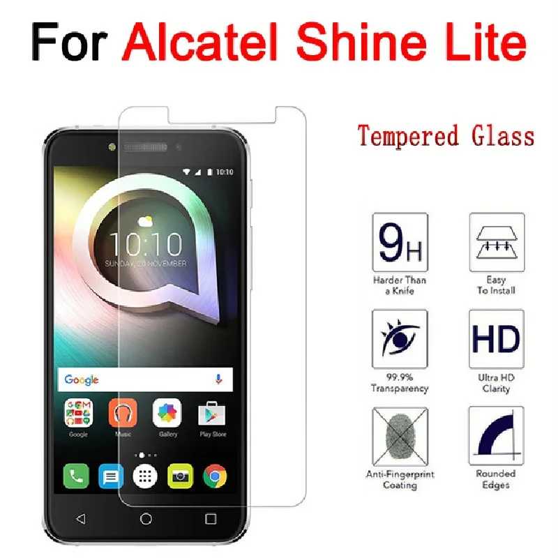 Закаленное Стекло для Alcatel Shine Lite Экран протектор 5080X5 0 дюймов фильм 2 5 9 H Премиум