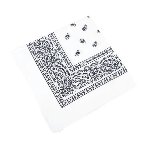 100% Cotton Fashion Bandana Multipurpose Paisley Printing Cowboy Bandanas Square Scarf Headbands Necktie for Men Women 55 x 55cm