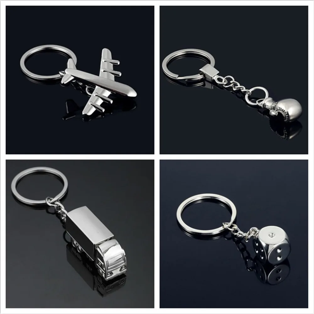 

New Creative gift personality metal chain car key ring waist chain pendant Car Key Holder Sports
