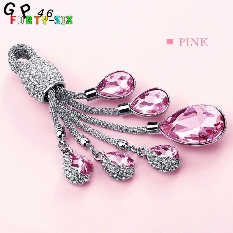 

GPFORTYSIX Crystal Tears of Angels Keychain Water drops key rings Crystal Keyring Car Key Chain Women Key Holder Ring for car