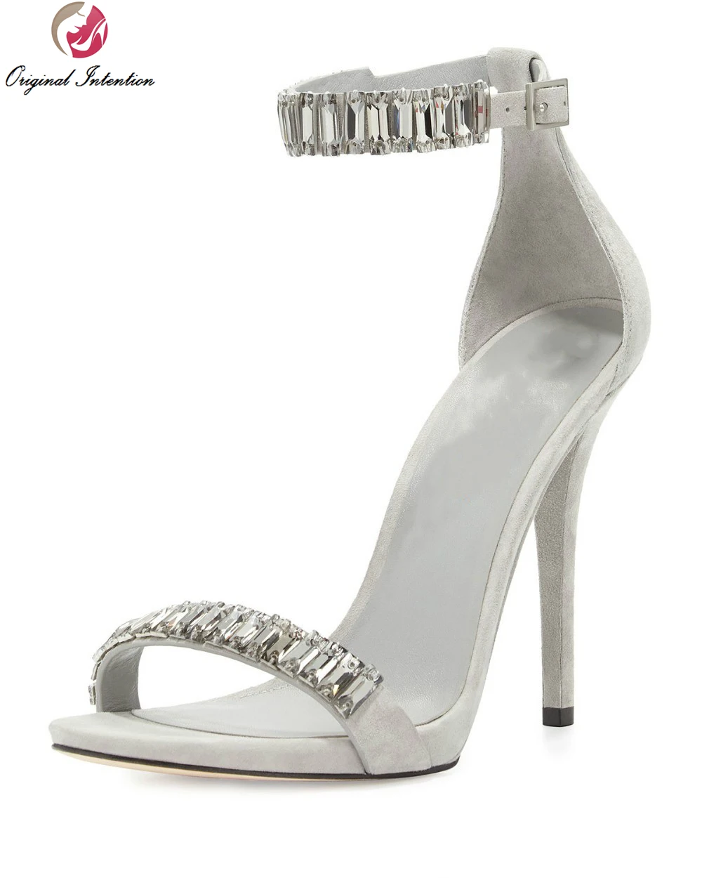 

Fashion High-quality Women Sandals 2016 Elegant Peep toe Spike Heels Sandals Beige Customizable Shoes Woman Plus Size