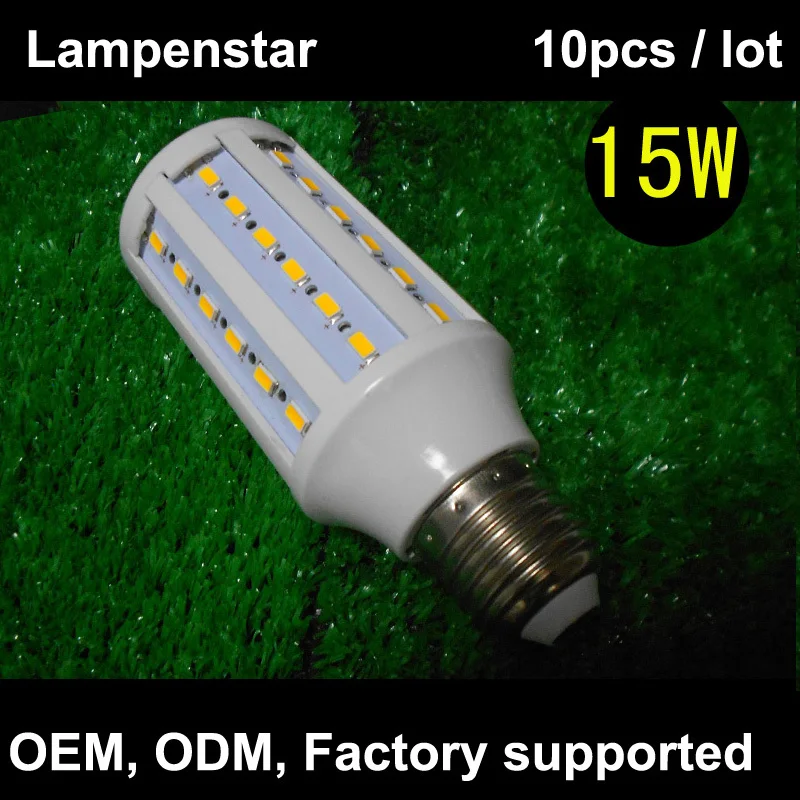 Bombilla led e27 220 v 15 w 60 шт SMD 5730 AC85V-220Vlampenstar 360 degreesce ce rohs 15 шт/lotlampenstar