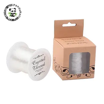 

0.8mm Clear Crystal Stretch Elastic Thread, 100m per Roll Spool Craft Bracelet Beads Thread