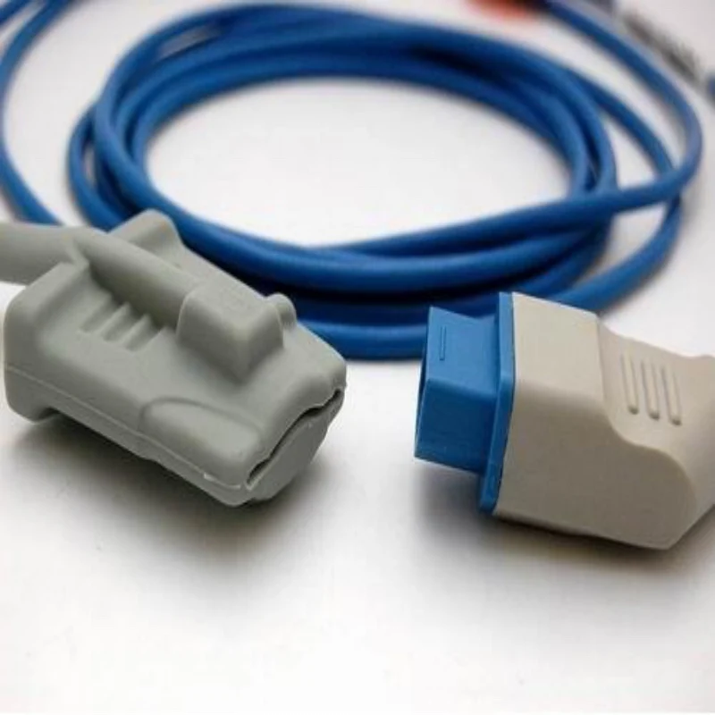 Compatível para Nihon Kohden Bsm2301 Spo2 Db14 Pin Adulto Silicone Sensor Spo2 Sonda Monitor de Sensor de Oxigênio Sonda m 9ft Tpu