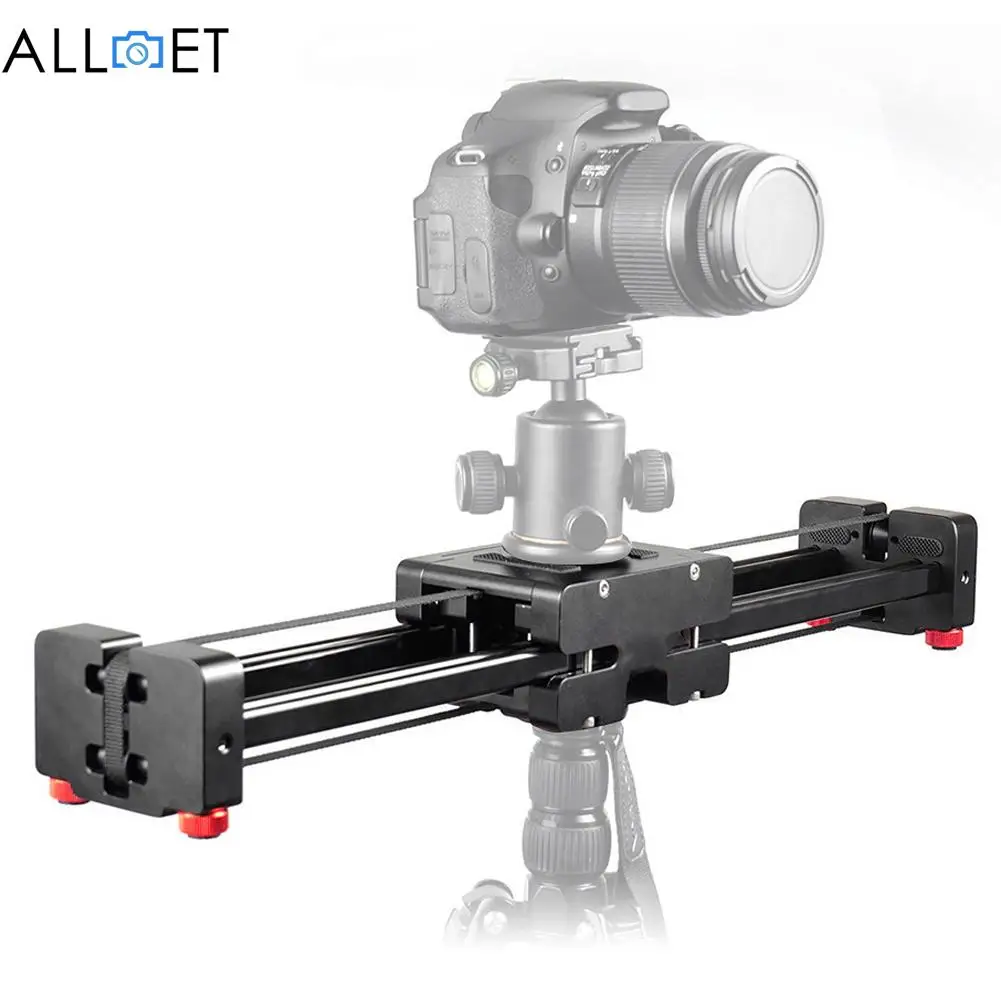 Black DSLR Camera Video Slider Dolly 50cm Track Rail Stabilizer 100cm Sliding Distance for Canon Nikon