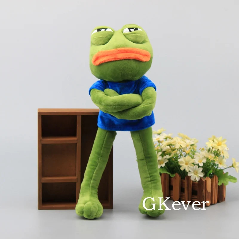 Мультфильм Pepe Sad Лягушка Плюшевые игрушки Мягкие чучело куклы 1" 42 см детский подарок