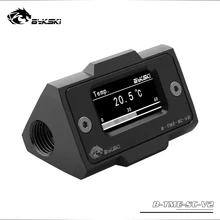 Bykski OLED Digital Display Water Temperature Meter Water Cooler System Double G1/4'' Thermometer Temperature Sensor Fitting Bykski OLED Digital Display Water Temperature Meter Water Cooler System Double G1/4'' Thermometer Temperature Sensor Fitting