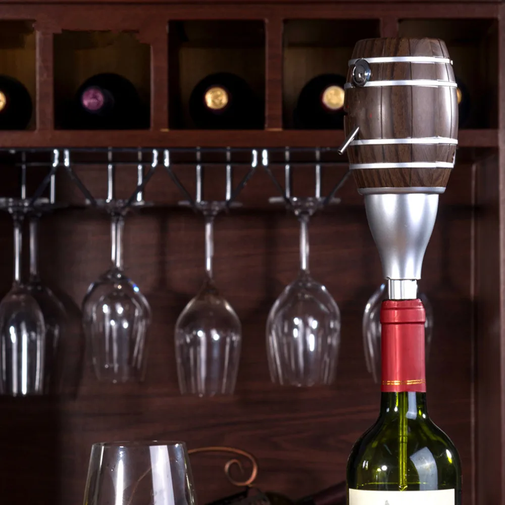 Бутылки для вина в форме бочонка графин Электрический сидровый насос Aerator Pourer Design
