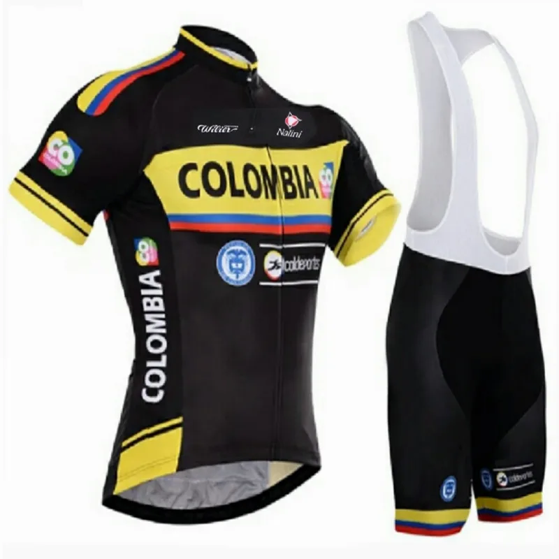 

LONG AO Colombia National Style Summer Short Sleeve Cycling clothing Set Quick-drying Sweat Riding Equipment