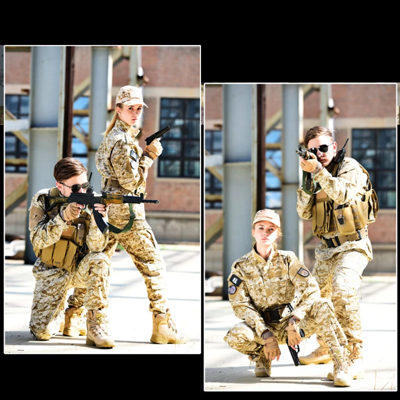 

SJ-Maurie 12 Colors Outdoor Hunting Ghillie Suits Camouflage Uniform CS Field Training Suit Roupa Camuflada 3d Jacket and Pants