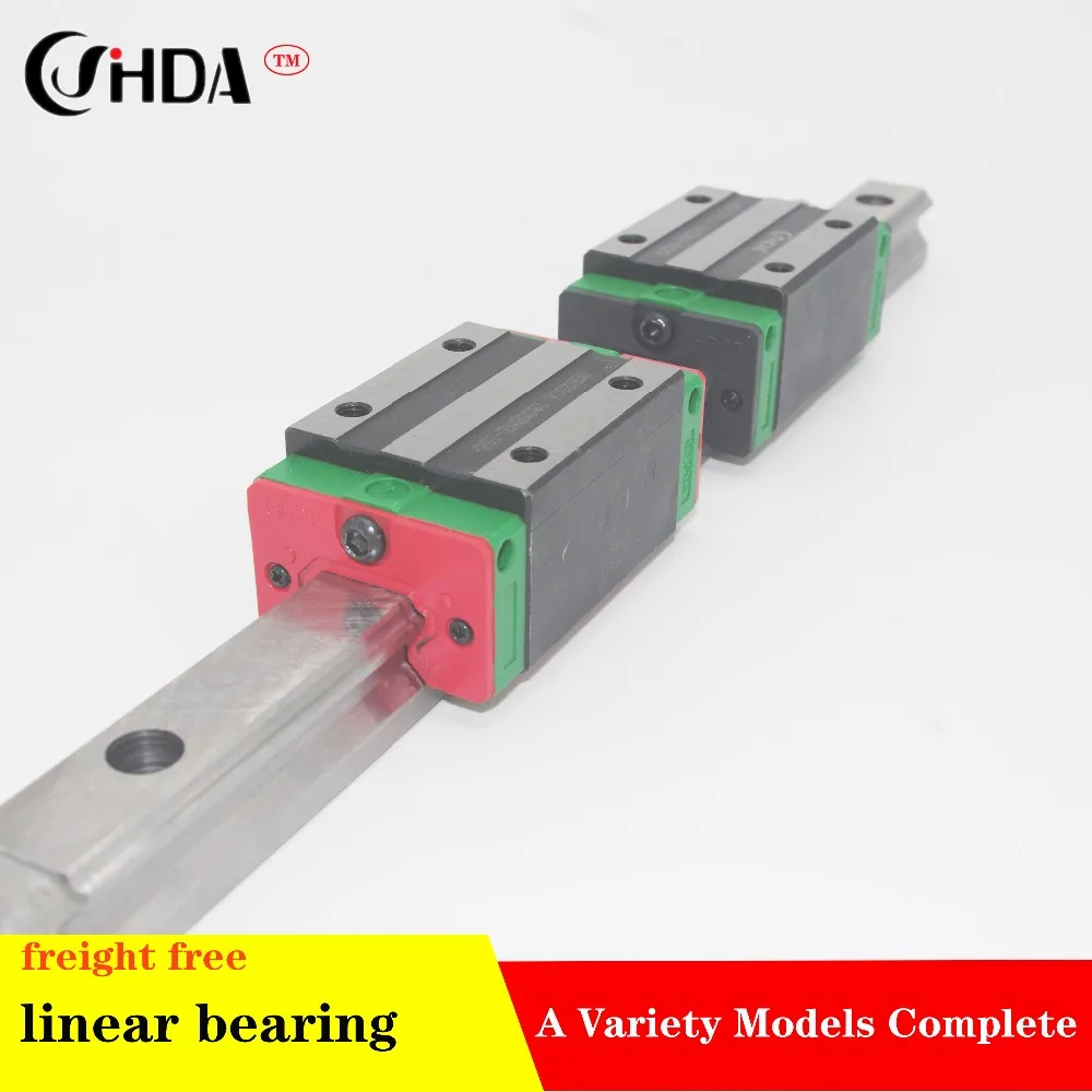 

freight free 1Pcs Linear guide HGR +2Pcs linear sliders HGH15 HGH20 HGH25 HGH30 HGH35 HGH45 CA or HA