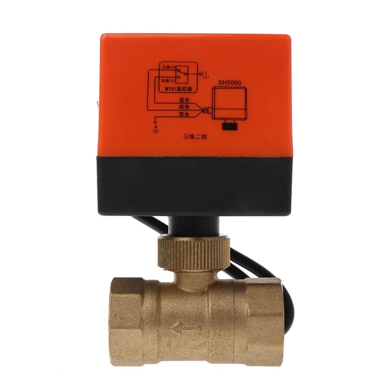 

Electric Motorized Brass Ball Valve DN25 AC 220V 2 Way 3-Wire with Actuator