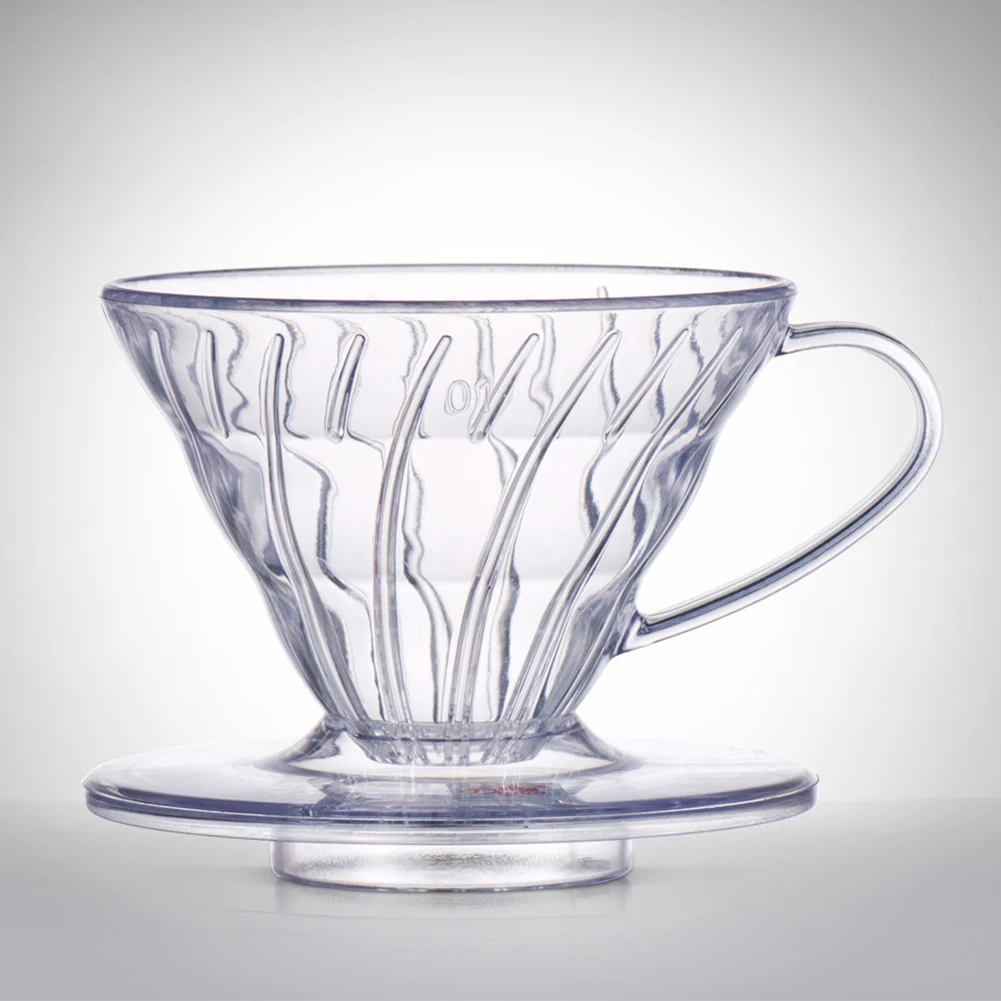 

Modern Food-grade Resin Kitchen Reusable Coffee Dripper Clear Simple V Shape Professional Tool Manual Filter Cup Home Travel