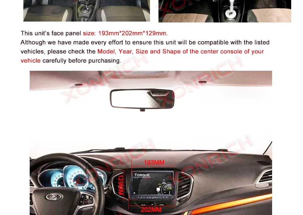 Top Autoradio 1 din Android 9.0  Car DVD GPS For Lada Vesta 2015-2018 Automotive Multimedia Player DSP WIFI Navi OBD 9