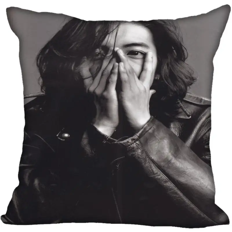 New custom Kimura Takuya square pillowcases zipper Custom Pillowcase one side Custom your image gift - Цвет: 2