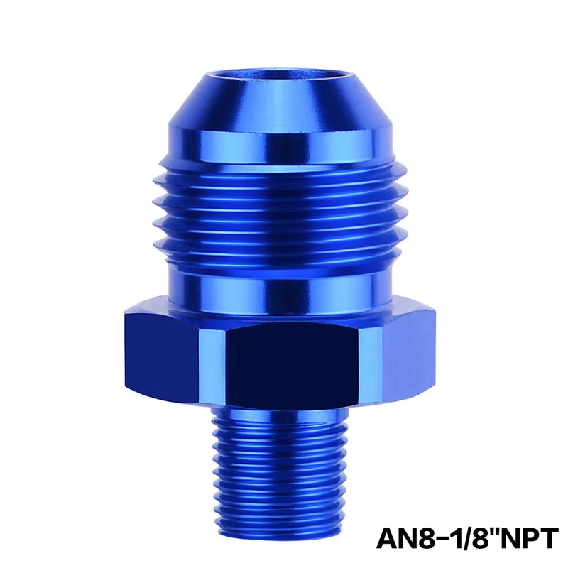 Evil energy алюминиевый штекер AN8 до 1/" 1/2" 3/" 1/4" NPT резьба прямой адаптер трубы мазут фитинг шланг адаптер