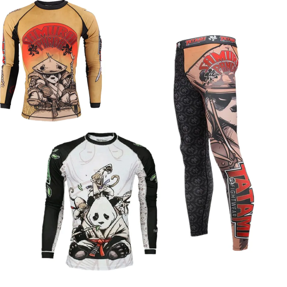 

Hot Sale Men's Boxing Rashguard Long-sleeved Sublimated Printed Boxeo Suits MMA rash guard BJJ Muay Thai Boxing Jersey JIU JITSU