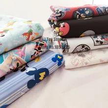 100*110 см нижнее белье для девочек с рисунком Минни Микки Мышь мягкая хлопковая ткань DIY Ручная работа Материал домашний текстиль в стиле пэчворк одежда для детей младшего возраста