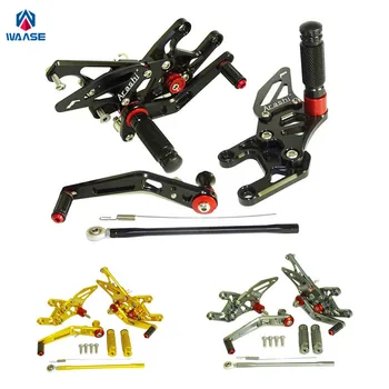 

waase For Honda CBR1000RR SC59 2008 2009 2010 2011 2012 2013 2014-2016 Adjustable Rider Rear Sets Rearset Footrest Foot Pegs