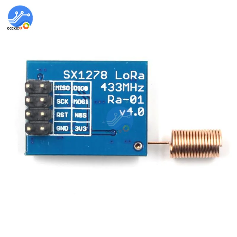 SX1278 LoRa 433 МГц беспроводной радиочастотный модуль приемопередатчик для дальней связи SPI интерфейс RA-01 радиочастотный передатчик - Цвет: with antenna