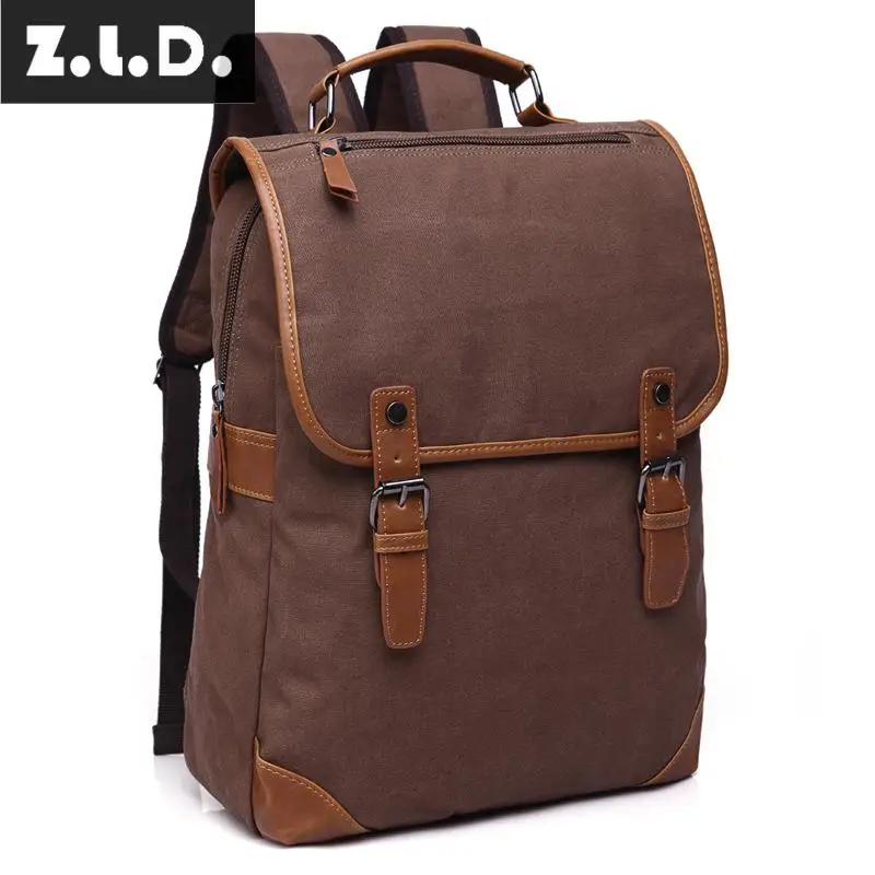 Z.L.D. Новая стильная мужская сумка Ретро мужской холщовый рюкзак большой емкости высококачественные студенческие сумки женские сумки Mochila Masculina