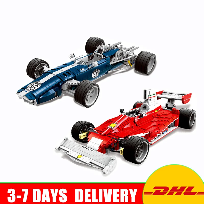 

XINGBAO 03022 Genuine The Blue Racing Car +03023 The Red Power Racing Car Set Model Building Blocks Bricks Toys for Children