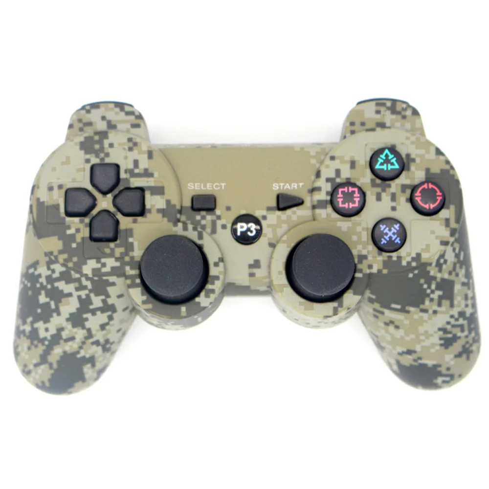 JIELI Wireless Bluetooth Camouflage Color Controller For Sony PlayStation Dualshock 3 PS3 Controller Vibration Gamepad JIELI Wireless Bluetooth Camouflage Color Controller For Sony PlayStation Dualshock 3 PS3 Controller Vibration Gamepad