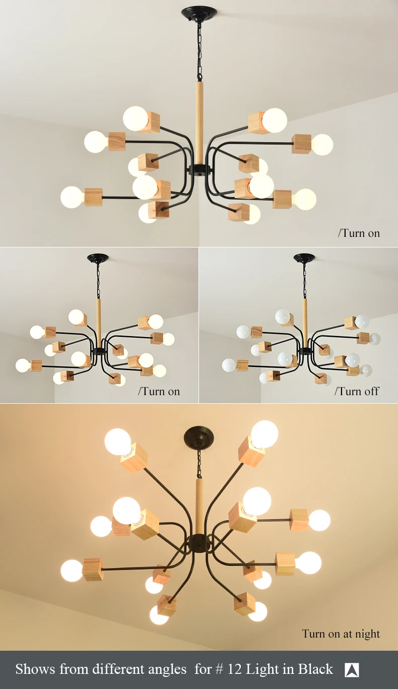 Современный светодиодный светильник BOTIMI для гостиной, деревянные люстры, деревянные люстры, подвесные светильники для столовой, белые кухонные светильники