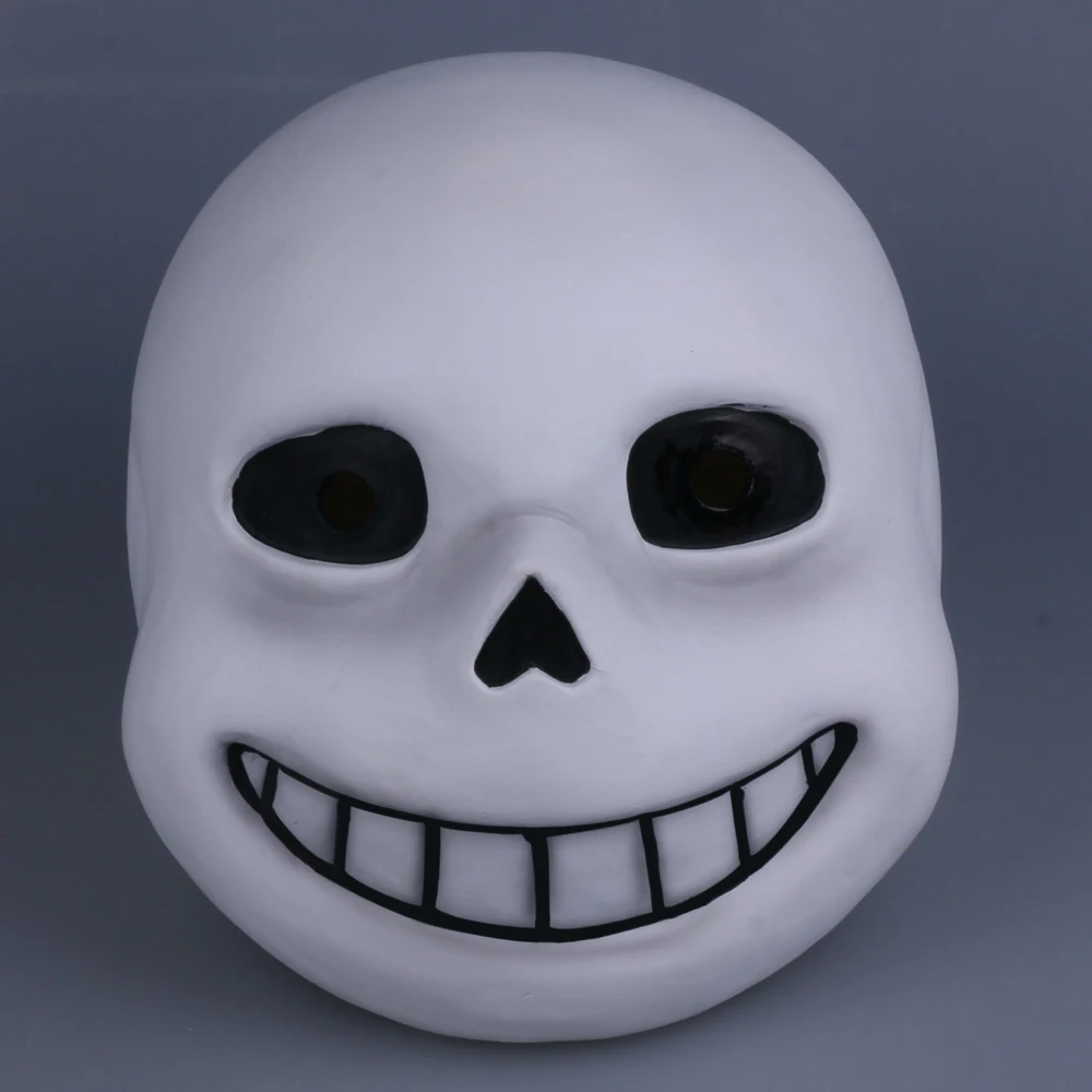 Костюм для косплея на Хэллоуин 1:1 маска по фильму Sans Undertale латексные маскарадные