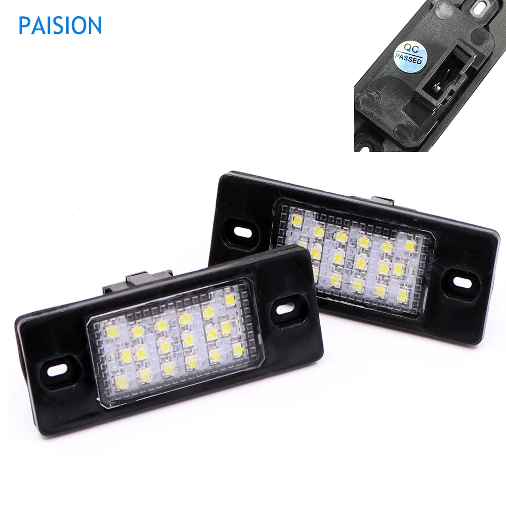 2 шт. 18SMD светодиодный номерной знак светильник OEM Замена для VW Tiguan, Touareg, Golf5 5D touring, Passat(B5.5) 5D touring