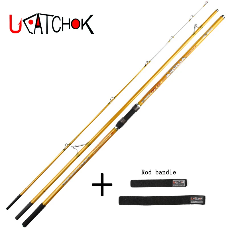 

wholesale 2pcs/pack 4.2M Surf Rod Beach long casting 3sections far shot Fishing Rod Carp Feeder Rod Surf Spinning Rod