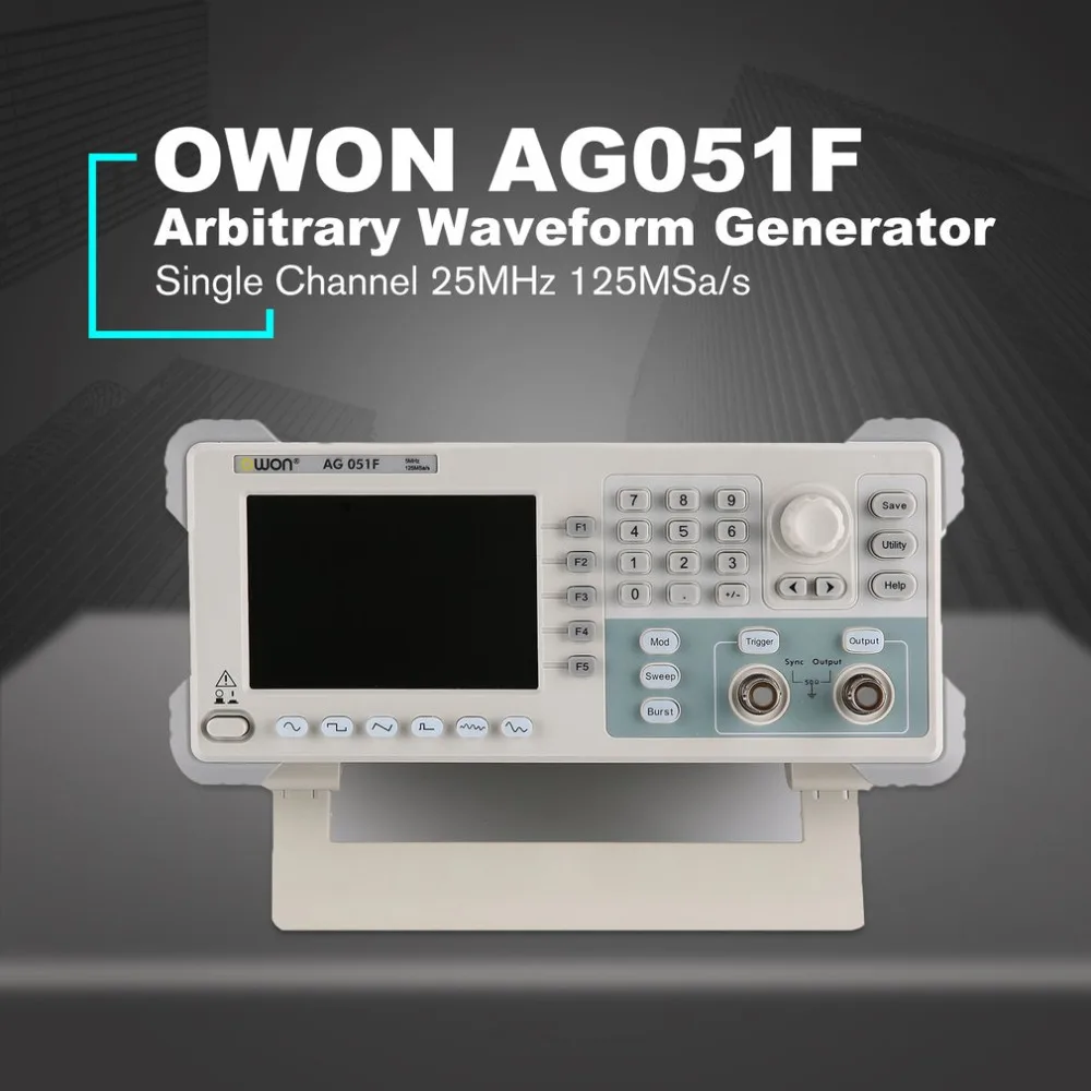 

OWON AG051F Single Channel Arbitrary Waveform Generator Digital Storage Oscilloscope Scopemeter Scope Meter 25MHz 125MSa/s