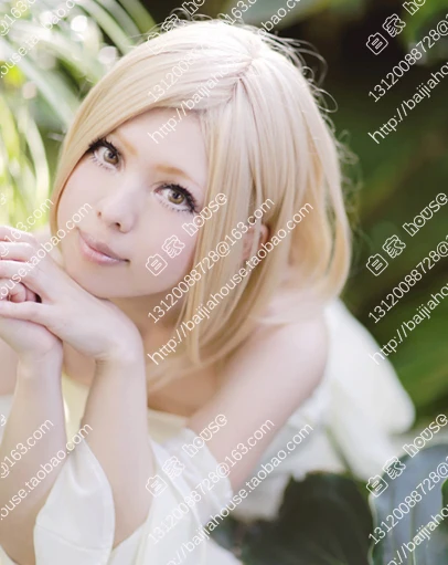 Elaine High Quality Light Blond Short Full Lace Cosplay