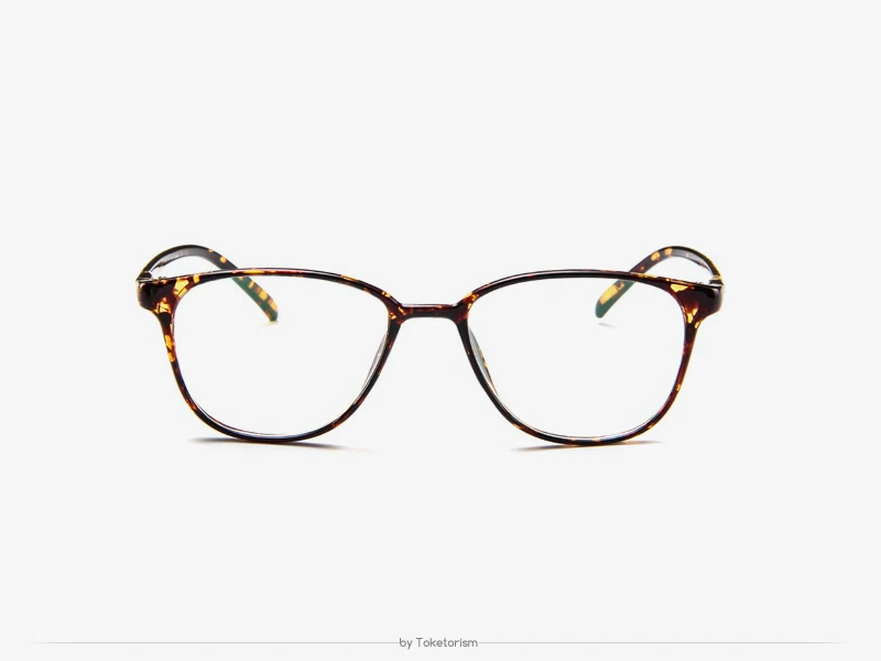 Toketorism Ретро тренд легкий мужской женский градусов очки оправа качество очки для близорукости 5932
