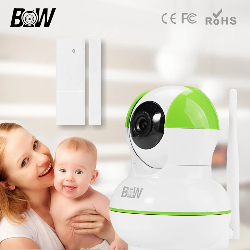 Wireless HD Wifi Security Camera IP + Door Window Sensor Alarm Video Surveillance Security