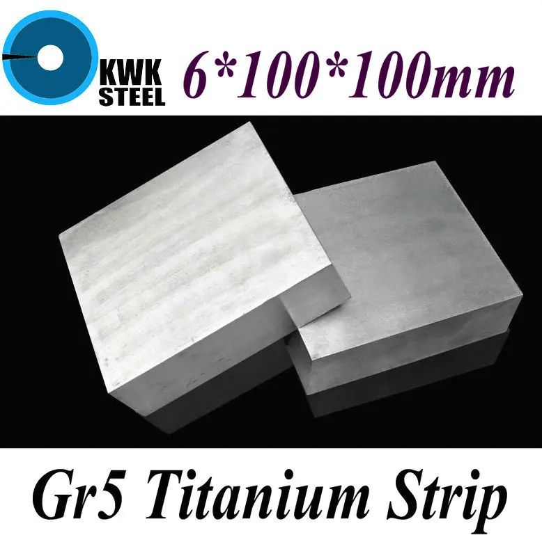 6*100*100mm Titanium Alloy Sheet UNS Gr5 TC4 BT6 TAP6400 Titanium Ti